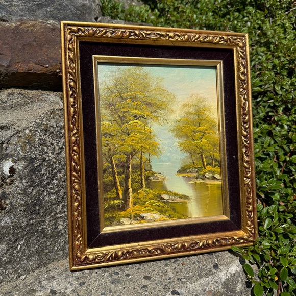 Elegant Gold Framed Landscape Painting - Picture 1 of 1